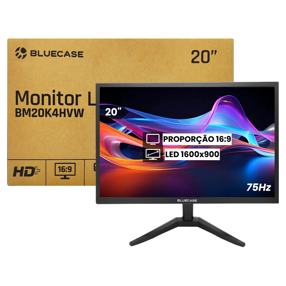 Monitor Gamer Bluecase 20" HD 75Hz TN - BM20 - Imagem 3