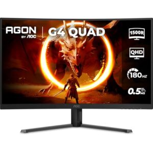 Monitor Gamer AOC 32" QHD 180Hz VA Curvo - CQ32G4E