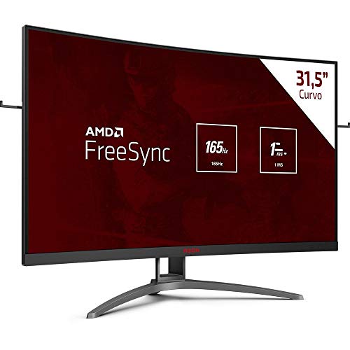 Monitor Gamer AOC Agon 31.5" FHD 165Hz VA Curvo - AG323FCXE
