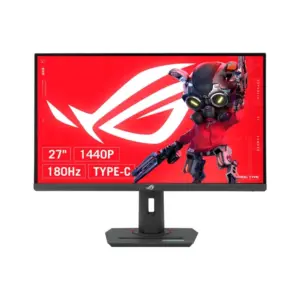 Monitor Gamer ASUS ROG Strix 27", QHD, 180Hz, 1ms, Fast IPS, VRR, G-Sync, FreeSync, HDR 400, Altura Ajustável - XG27ACS