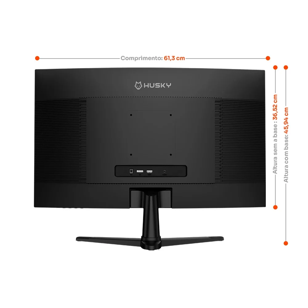 Monitor Gamer Husky Boreal 27" FHD 260Hz VA Curvo - HMG00627PT - Imagem 2