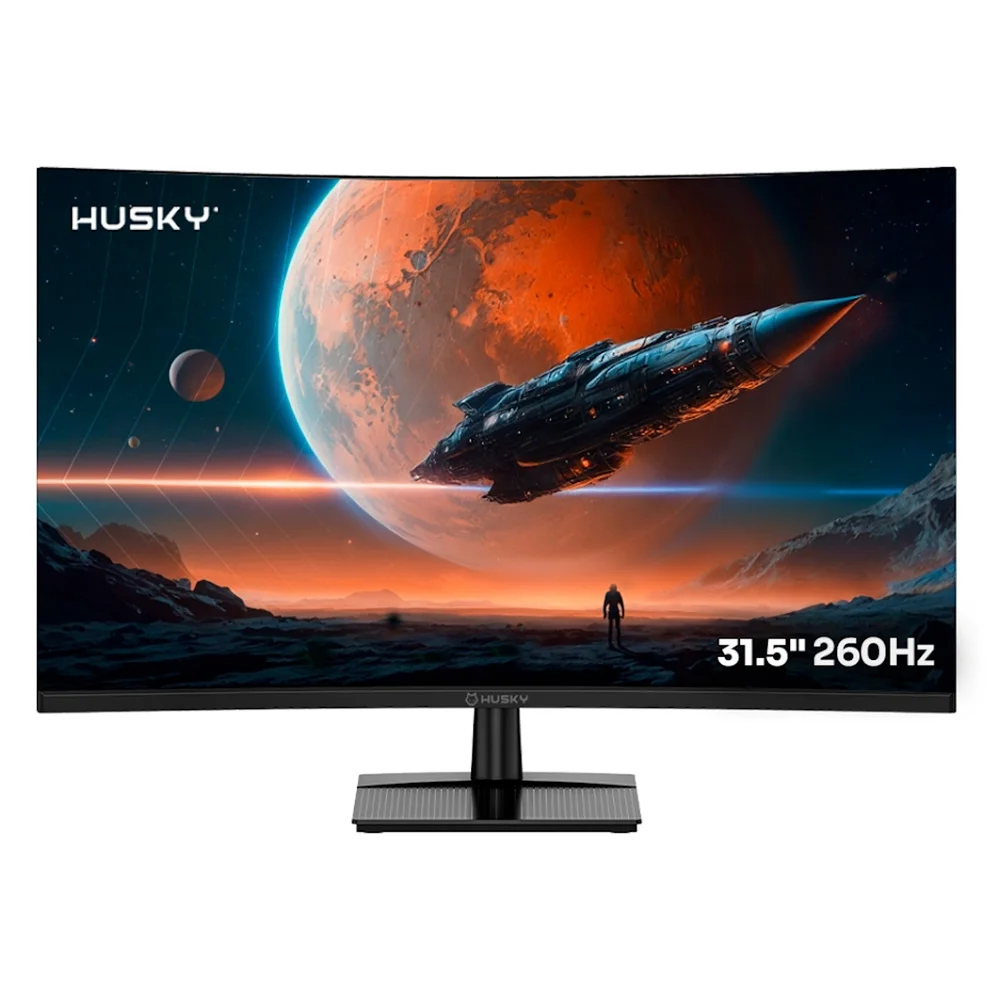 Monitor Gamer Husky Boreal 31.5" FHD 260Hz VA Curvo - HMG00732PT - Imagem 1