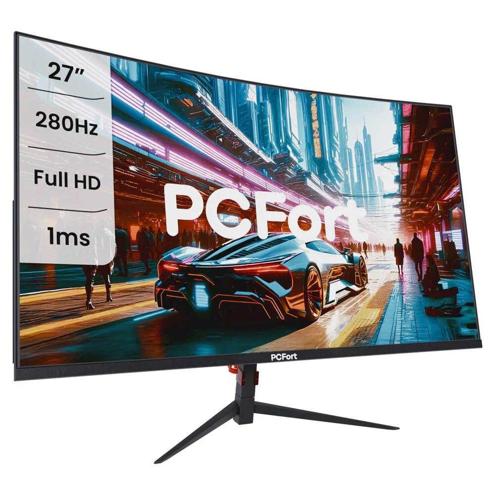 Monitor Gamer PCFort U270F 27" FHD 280Hz VA Curvo - U270F