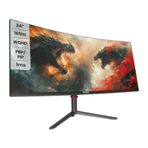 Monitor Gamer PCFort W340I 34" QHD 165Hz VA Curvo - W340I165