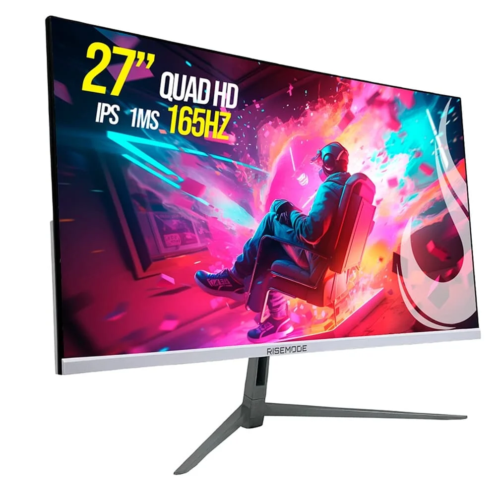 Monitor Gamer Rise Mode 27" QHD 165Hz IPS Curvo - RM-MOG-27C1652K-W - Imagem 2