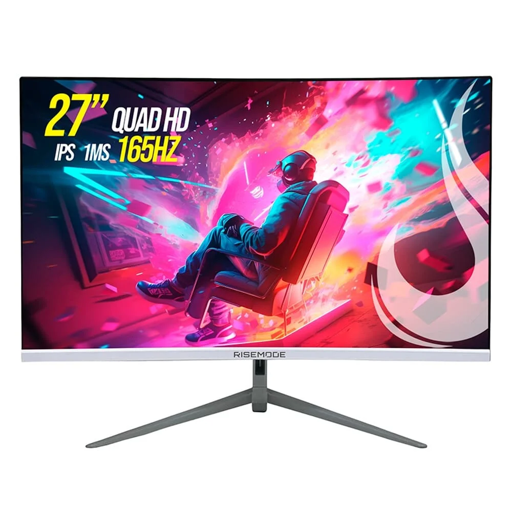 Monitor Gamer Rise Mode 27" QHD 165Hz IPS Curvo - RM-MOG-27C1652K-W