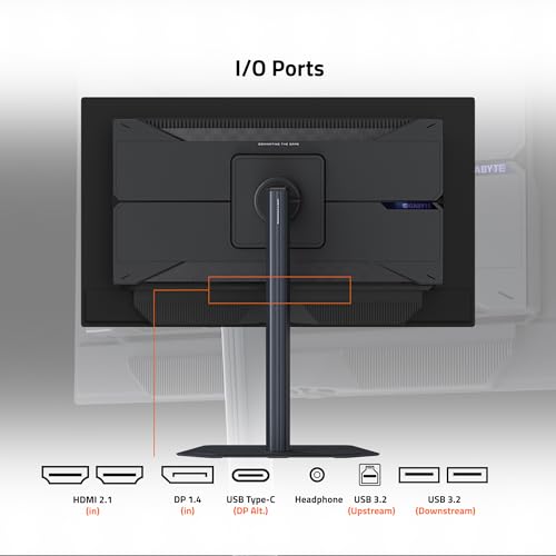 Monitor Gamer Gigabyte AORUS 27" QHD 360Hz OLED - FO27Q3-SA - Imagem 3