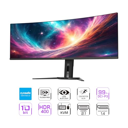 Monitor Gamer Gigabyte AORUS 49" DQHD 144Hz OLED - CO49DQ-SA - Imagem 1