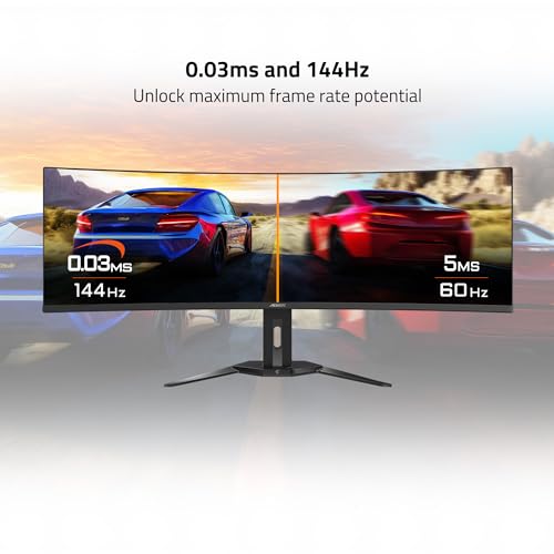 Monitor Gamer Gigabyte AORUS 49" DQHD 144Hz OLED - CO49DQ-SA - Imagem 2