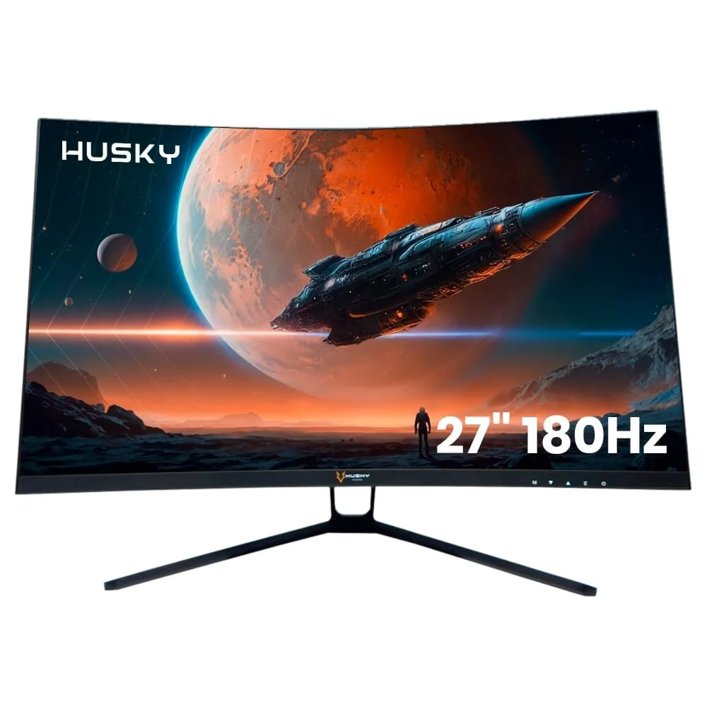 Monitor Gamer Husky Storm 27" FHD 180Hz VA Curvo - HGMT001 - Imagem 1