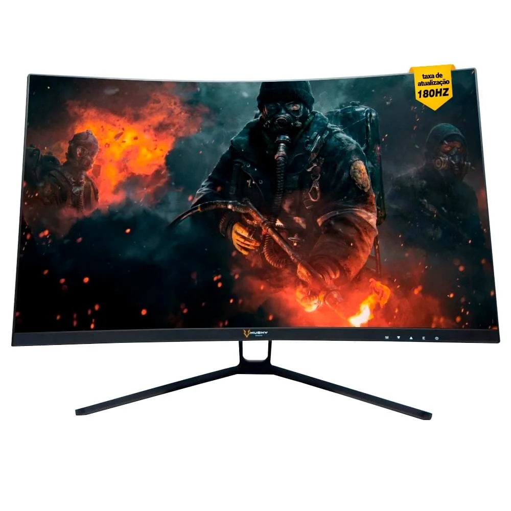 Monitor Gamer Husky Storm 27" FHD 180Hz VA Curvo - HGMT001 - Imagem 2