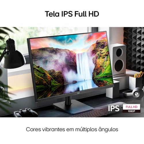 Monitor Gamer LG 24" FHD 75Hz IPS - 24MP400-B - Imagem 1