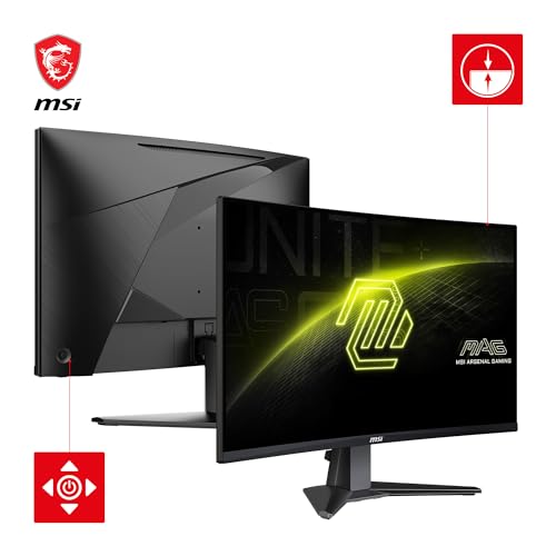Monitor Gamer MSI MAG 27" QHD 180Hz VA Curvo - 27CQ6F - Imagem 2