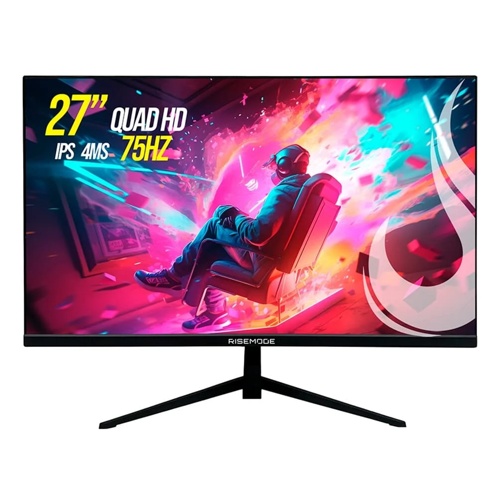 Monitor Gamer Rise Mode 27" QHD 75Hz IPS - RM-MOG-27F752K-B - Imagem 1