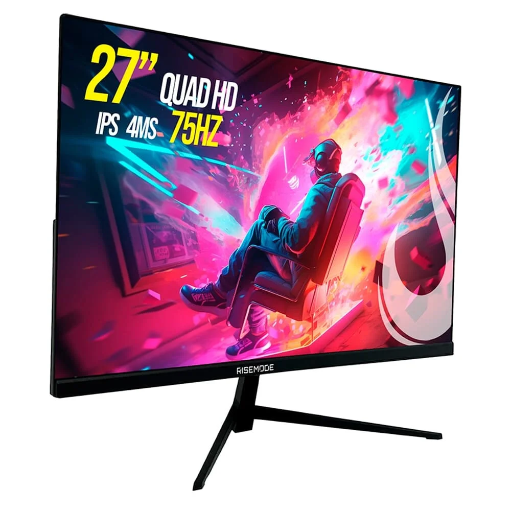 Monitor Gamer Rise Mode 27" QHD 75Hz IPS - RM-MOG-27F752K-B - Imagem 2